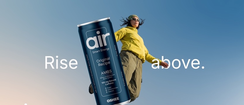 Nowa definicja energii. OSHEE prezentuje air - pierwszy w Polsce funkcjonalny napój energetyczny wspierający metabolizm