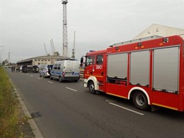 Portowi strażacy w akcji