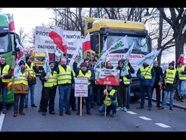 W Szczecinie ruszył protest przewoźników