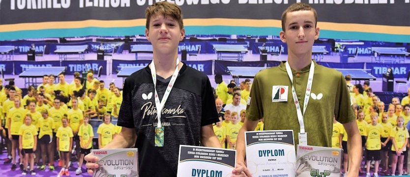 Tenis stołowy. Konrad Pyra i Cyprian Marczak najlepsi wśród kadetów
