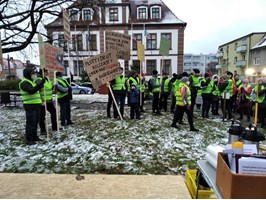 Protest w gminie Złocieniec. Nie chcemy tu tej farmy!