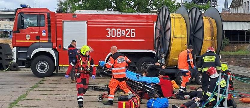 Ćwiczenia służb w szczecińskim porcie