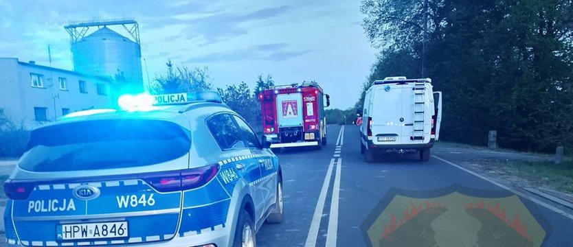 Tragiczny wypadek pod Ińskiem. Nie żyje kierowca