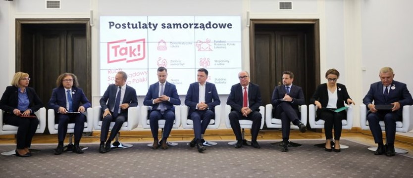 Liderzy: PO, PSL, Lewicy i Polski 2050 podpisali deklarację samorządowców