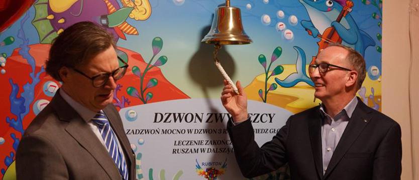 Dzwon Zwycięzcy dla małych pacjentów, którzy pokonali chorobę