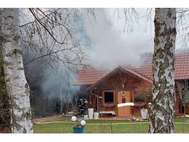 Palił się dom letniskowy w Wiechowie