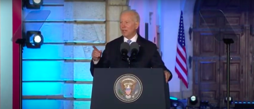 Joe Biden w Warszawie. Przemówienie prezydenta USA