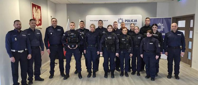 Dziewięciu nowych policjantów rozpoczęło służbę w Stargardzie