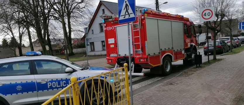 Wyciek gazu w Banku Spółdzielczym w Maszewie