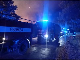 Pożar w Wieleniu Pomorskim. Spaliło się ponad 600 balotów słomy i siana