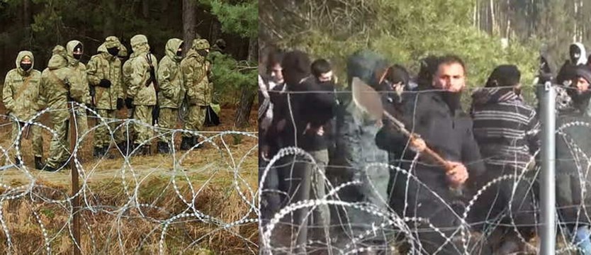 Setki migrantów szturmuje granicę. Polska zawiesza ruch graniczny