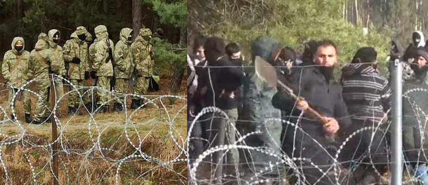 Setki migrantów szturmuje granicę. Polska zawiesza ruch graniczny