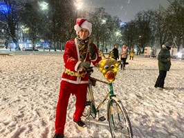 Ho ho ho! Jadą Mikołaje na rowerach!