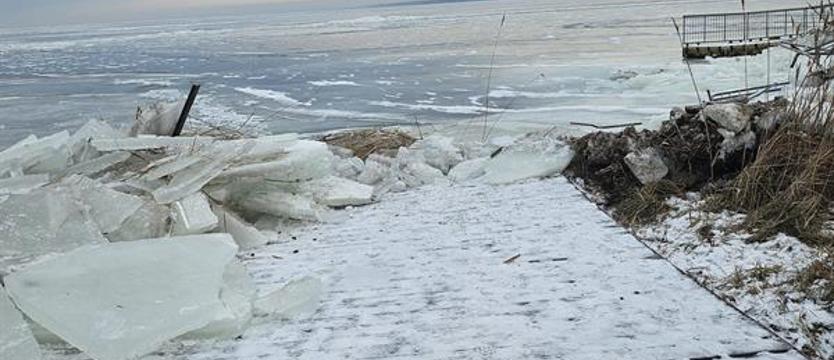 Kra zniszczyła promenadę w Trzebieży