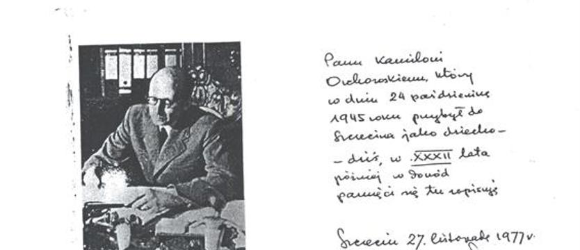 Z autografem prezydenta Zaremby