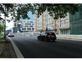 Nowy asfalt w rejonie pl. Zwycięstwa w Szczecinie