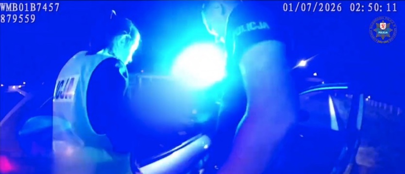 Pijany bez prawa jazdy uciekał przed policją pod prąd S6