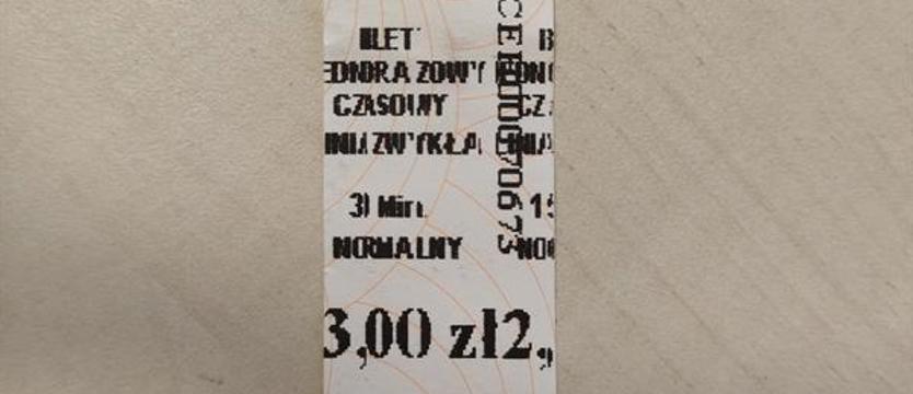 Przejazd teoretycznie opłacony. Bilet normalny?