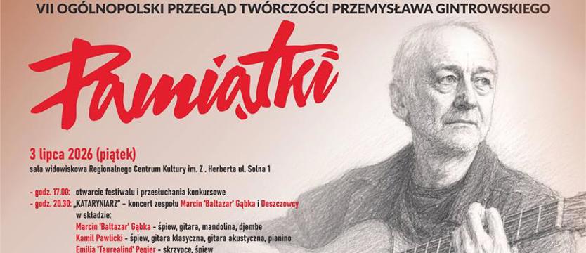 Pamiątki Gintrowskiego. Rusza VII edycja przeglądu twórczości
