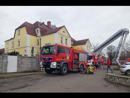 Strażacy gasili hotel w Nowogardzie