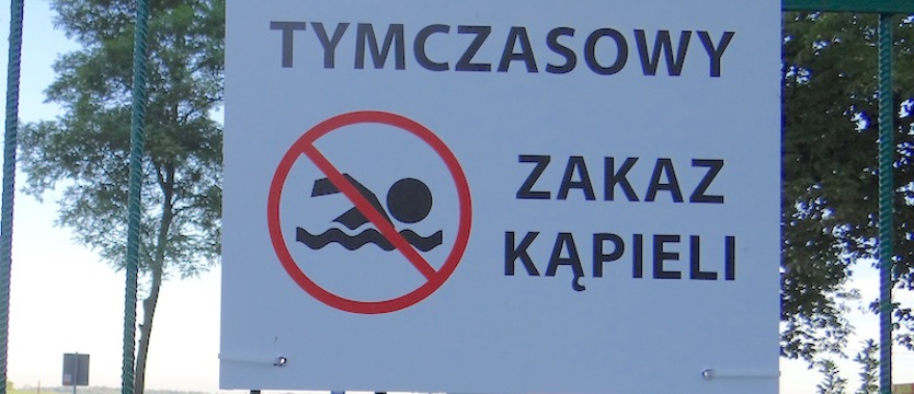 Znowu zakaz kąpieli w Dąbiu