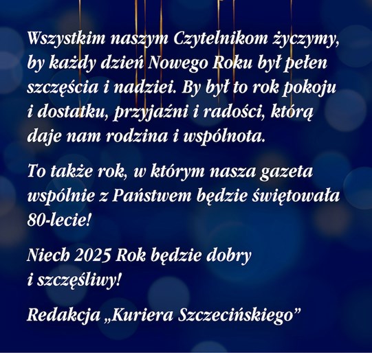 yczenia dla Czytelników "Kuriera Szczecińskiego"