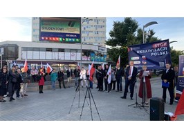 Na placu Adamowicza: „Stop ukrainizacji Polski”