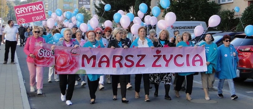 „Marsz Życia” w Gryfinie. Amazonki o profilaktyce