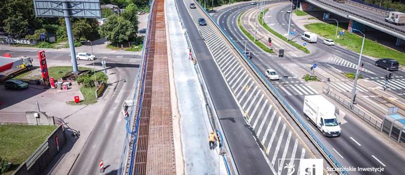 Modernizacja Trasy Zamkowej trwa. Postępy prac są widoczne