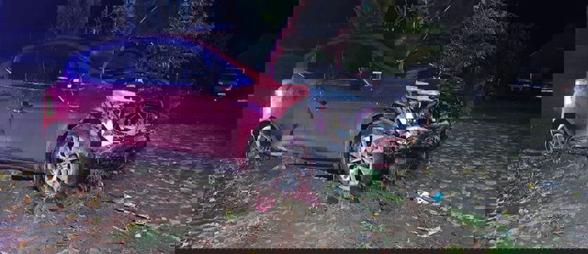 Tragiczny wypadek w Starej Dąbrowie. Nie żyje kierowca osobowego renault