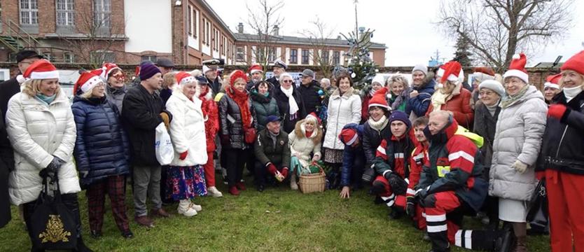 Życzenia przy marynarskiej choince