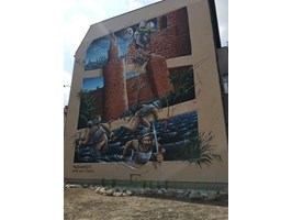 Trzeci mural poświęcony baszcie w Trzebiatowie odsłonięty