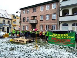 Protest w gminie Złocieniec. Nie chcemy tu tej farmy!