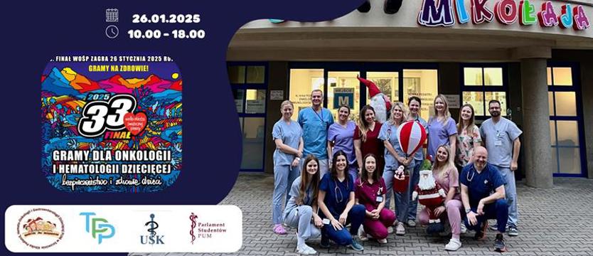 Orkiestra gra dla nich, oni dla Orkiestry. Zaprasza klinika pediatrii i onkologii szczecińskiego szpitala