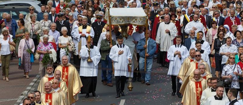 Procesje Bożego Ciała na ulicach Szczecina