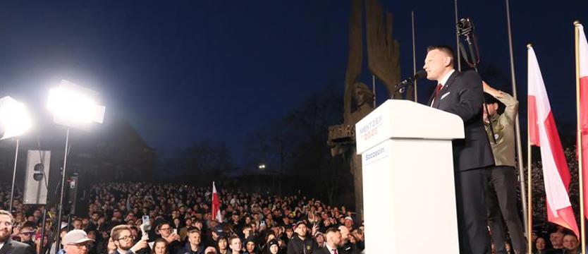 Mentzen o podatkach, migrantach i rekwirowaniu niemieckich radiowozów