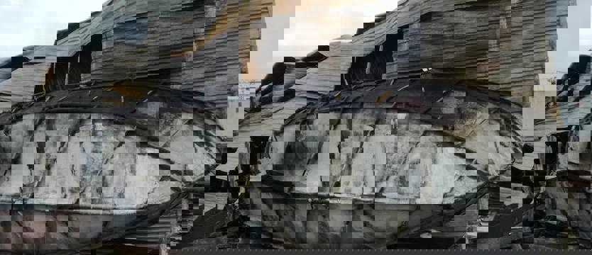 Pożar w porcie rybackim w Kołobrzegu