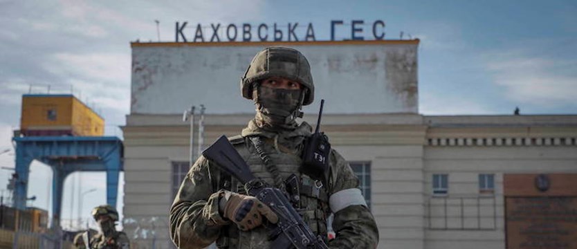 Prezydent Zełenski: rosyjscy terroryści wysadzili zaporę w Nowej Kachowce