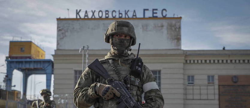 Prezydent Zełenski: rosyjscy terroryści wysadzili zaporę w Nowej Kachowce