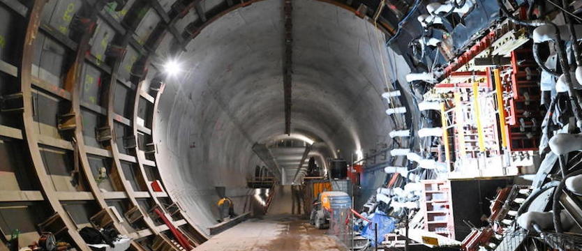 Przy budowie tunelu pod Świną wykonano ponad 85 proc. prac