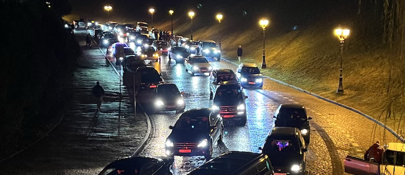 Kierowcy protestowali przeciwko Strefie Czystego Transportu w Szczecinie