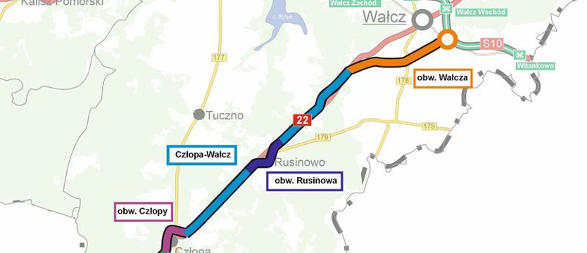 Rozpoczyna się rozbudowa DK22 na zachód od Wałcza. To inwestycja za 178 mln zł