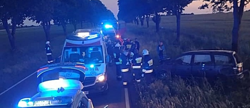 Wypadek na drodze krajowej nr 20, między Dalewem i Dzwonowem.  Chciała uniknąć zderzenia z sarną