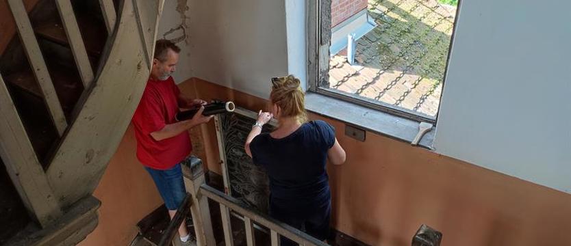 Syrenka zdemontowana i zabezpieczona