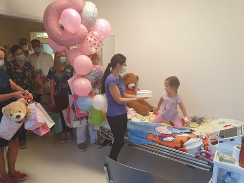 Urodziny Martynki w szpitalu w Zdrojach