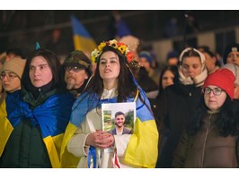 Uczcili pamięć obrońców. W rocznicę rosyjskiej agresji na Ukrainę