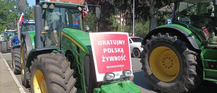Protest rolników na DK 10