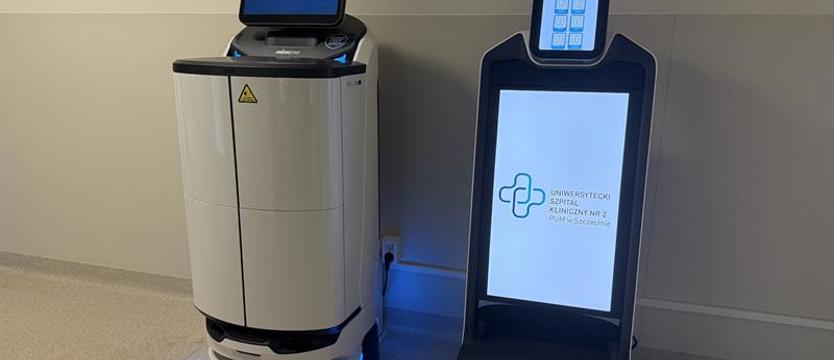 Roboty z pomocą przy pacjentach w szczecińskim szpitalu