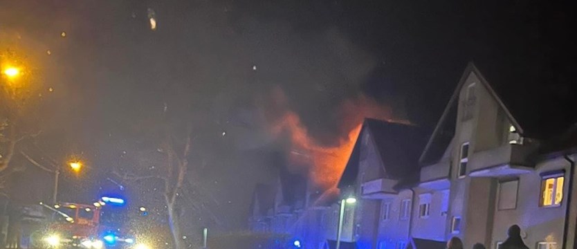 Pożar przy ul. Rostockiej - jedna osoba poszkodowana