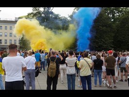 Dzień Niepodległości Ukrainy. Kiermasz i przemarsz w proteście